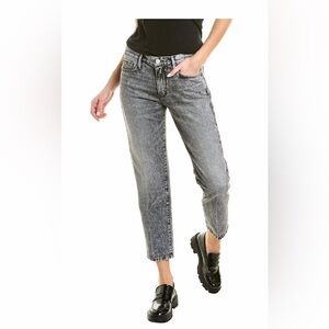 Frame Le Nouveau Straight Kickdrum Denim Jean Women’s size 25 Black Acid Wash